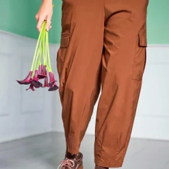 DAVINA BARREL CARGO PANT | HAZELNUT BROWN