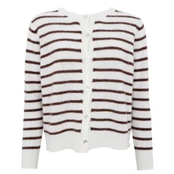 DELL STRIBET CARDIGAN | OFF WHITE