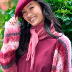 DELL STRIKKET MINI TØRKLÆDE | BERRY