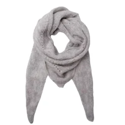 DELL STRIKKET MINI TØRKLÆDE | LYS GRÅ