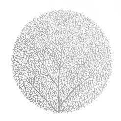 DÆKKESERVIET Ø38CM SILVER