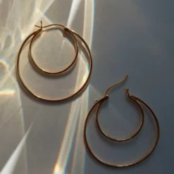 DOUBLE CREOL GRANDE EARRING 1 STK | FORGYLDT