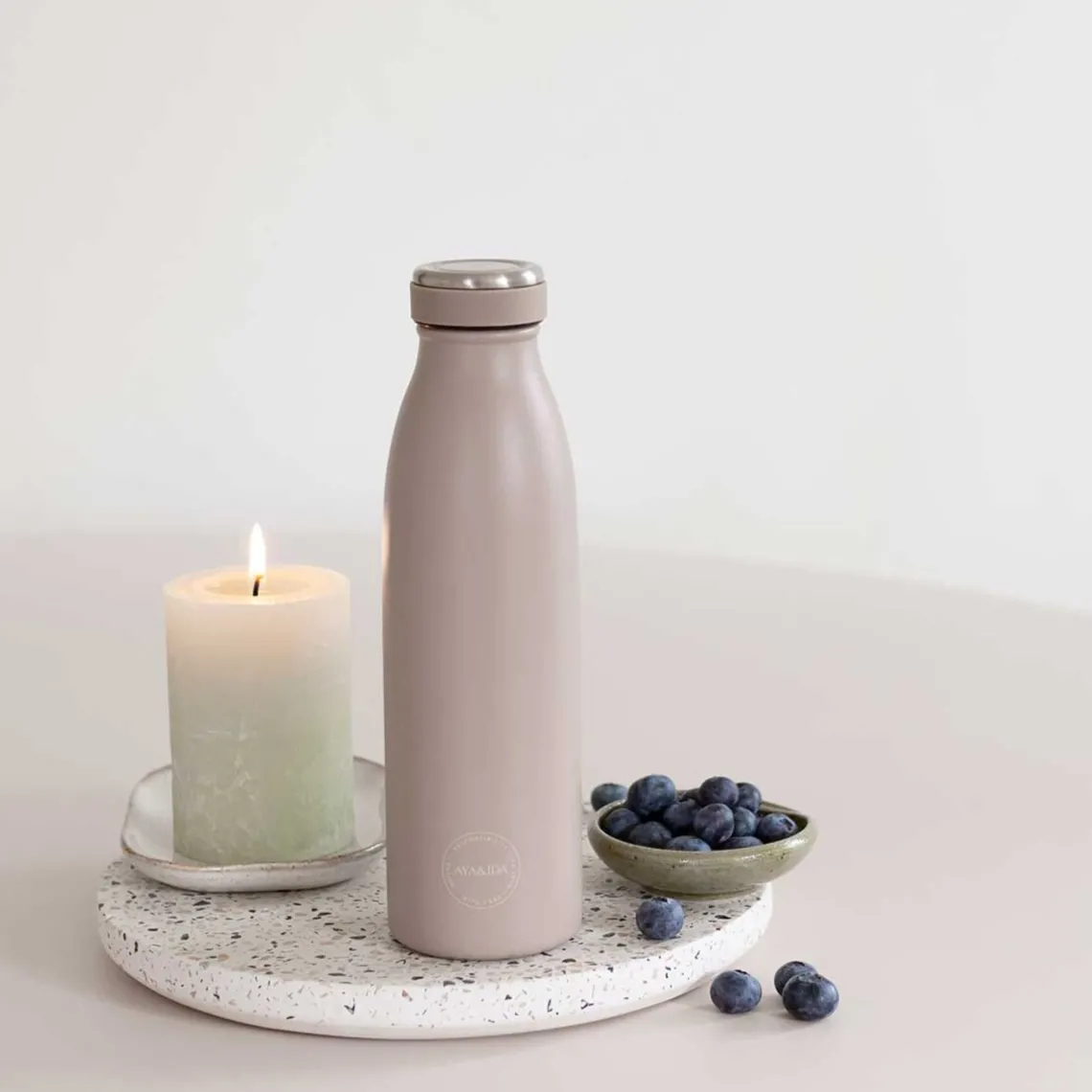 DRIKKEFLASKE 500 ML | DUSTY ROSE