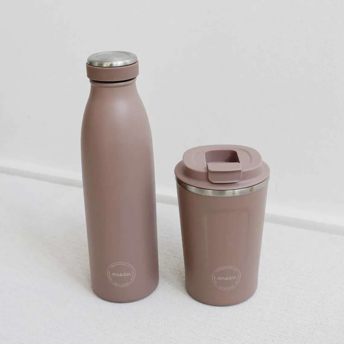 DRIKKEFLASKE 500 ML | DUSTY ROSE