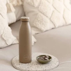 DRIKKEFLASKE 500 ML | STØVET BRUN
