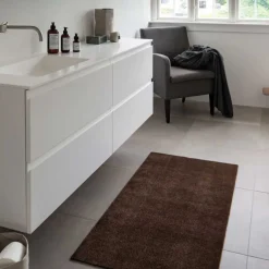 DØRMÅTTE ENSFARVET 67X120 CM | BROWN