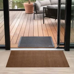 DØRMÅTTE ENSFARVET 67X120 CM | COGNAC