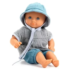 DUKKETØJ SÆT M/HAT - BLÅ