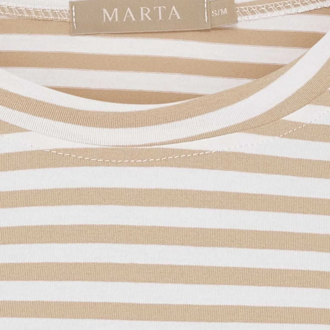 ENRICA TEE | BEIGE STRIPE