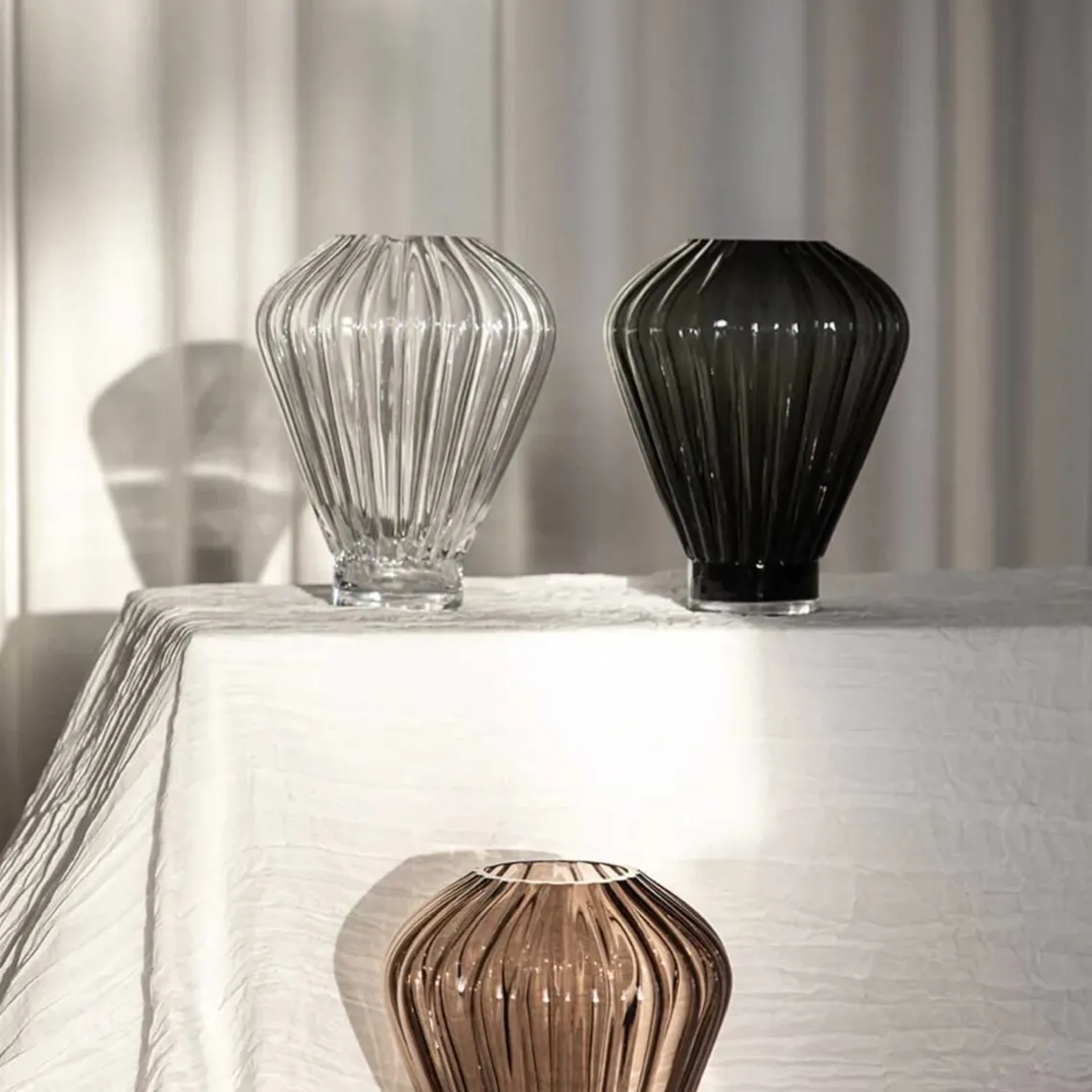 EVELYN MEDIUM VASE 27 CM | CLEAR