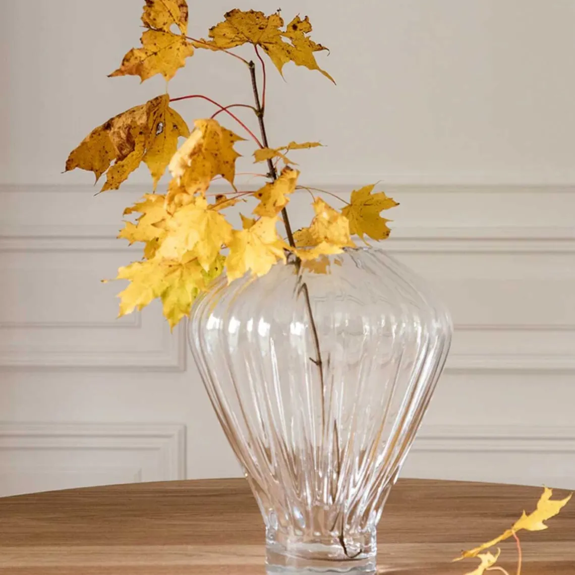 EVELYN VASE LARGE 35 CM | CLEAR