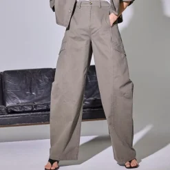 EVELYNCC BARREL PANT | ARMY