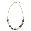 EXCESSIVE HALSKÆDE TIGER EYE LAPIS LAZULI SMOKEY QUARTZ CITRINE NECKLACE