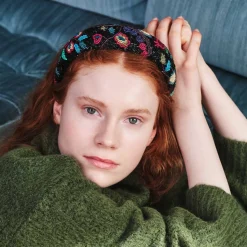 FAIRYGARD WIDE BEADED HAIRBRACE | BLACK