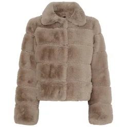 FAKE FUR JACKET | SAND