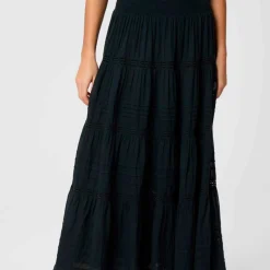 FELICIA VOILE NEDERDEL | BLACK