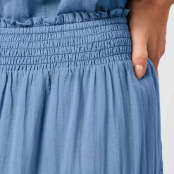 FELICIA VOILE NEDERDEL | SMOKE BLUE