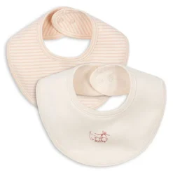 FIO STRIPE 2-PACK BIBS | BLUSH MIX