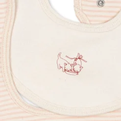 FIO STRIPE 2-PACK BIBS | BLUSH MIX