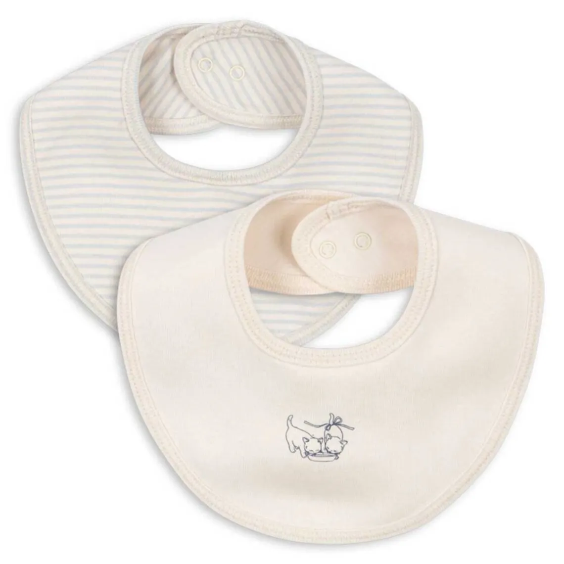 FIO STRIPE 2-PACK BIBS | BLUE MIX