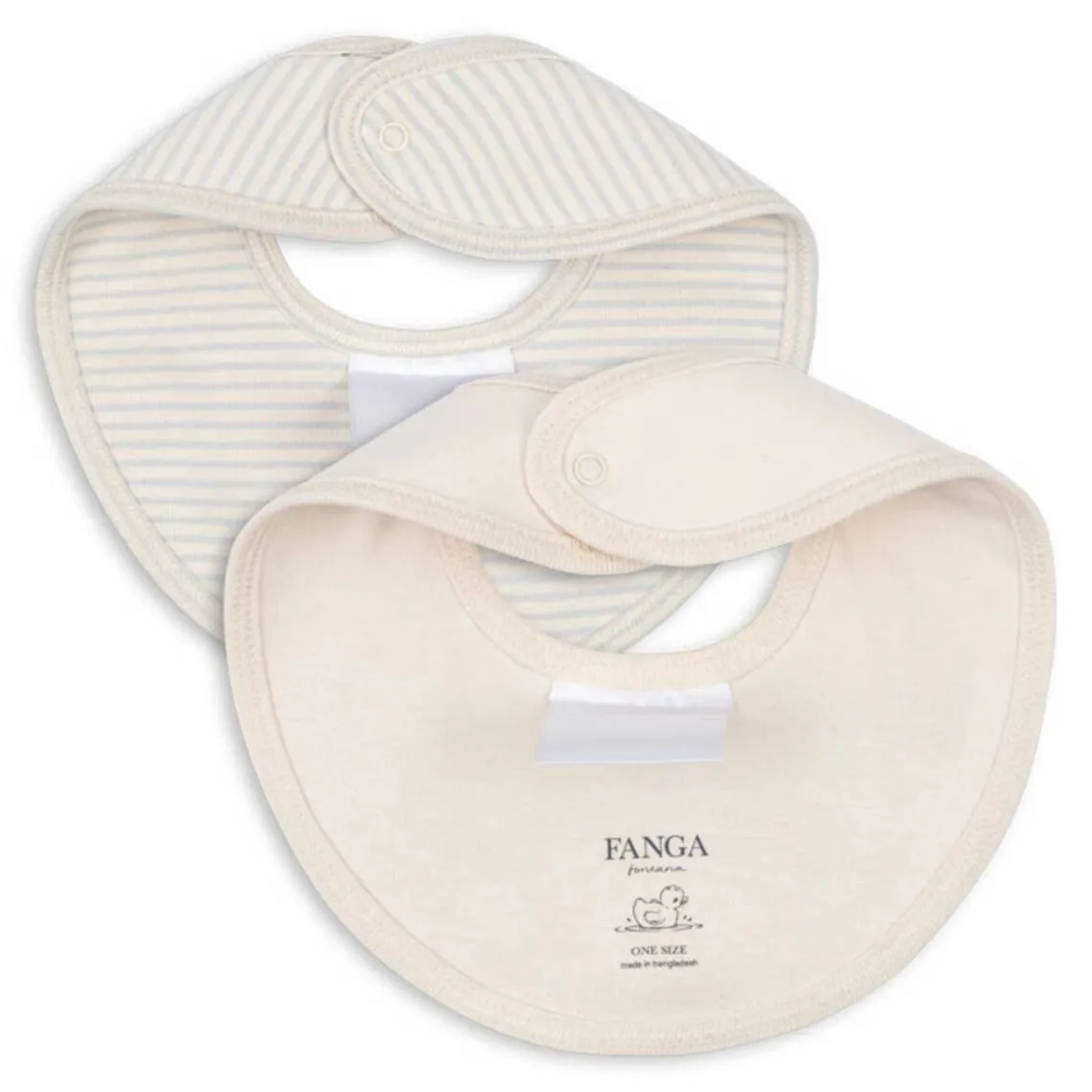 FIO STRIPE 2-PACK BIBS | BLUE MIX