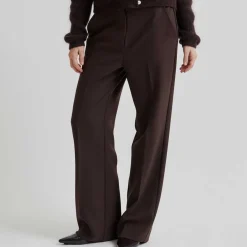 FIQUE CLASSIC TROUSERS | CHOCOLATE PLUM