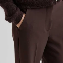 FIQUE CLASSIC TROUSERS | CHOCOLATE PLUM