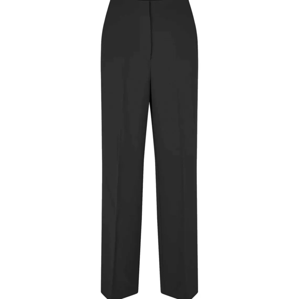 FIQUE STRAIGHT TROUSERS | BLACK