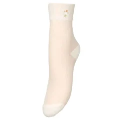 FLORAL SHEER SOCK | BIRCH WHITE