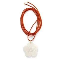 FLOWER ON A STRING - ORANGE/PINK