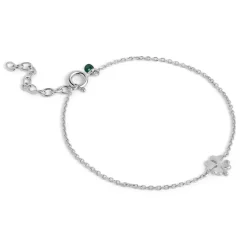 FOUR-LEAF CLOVER BRACELET | SØLV