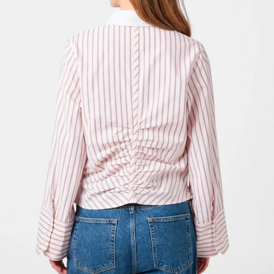 FRANSESCA STRIPE SHIRT | ROSE