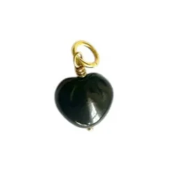 FRENCH HEART PENDANT | FG/BLACK