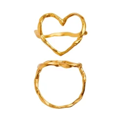 FUNKY HEART RING | FORGYLDT