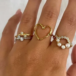 FUNKY HEART RING | SØLV