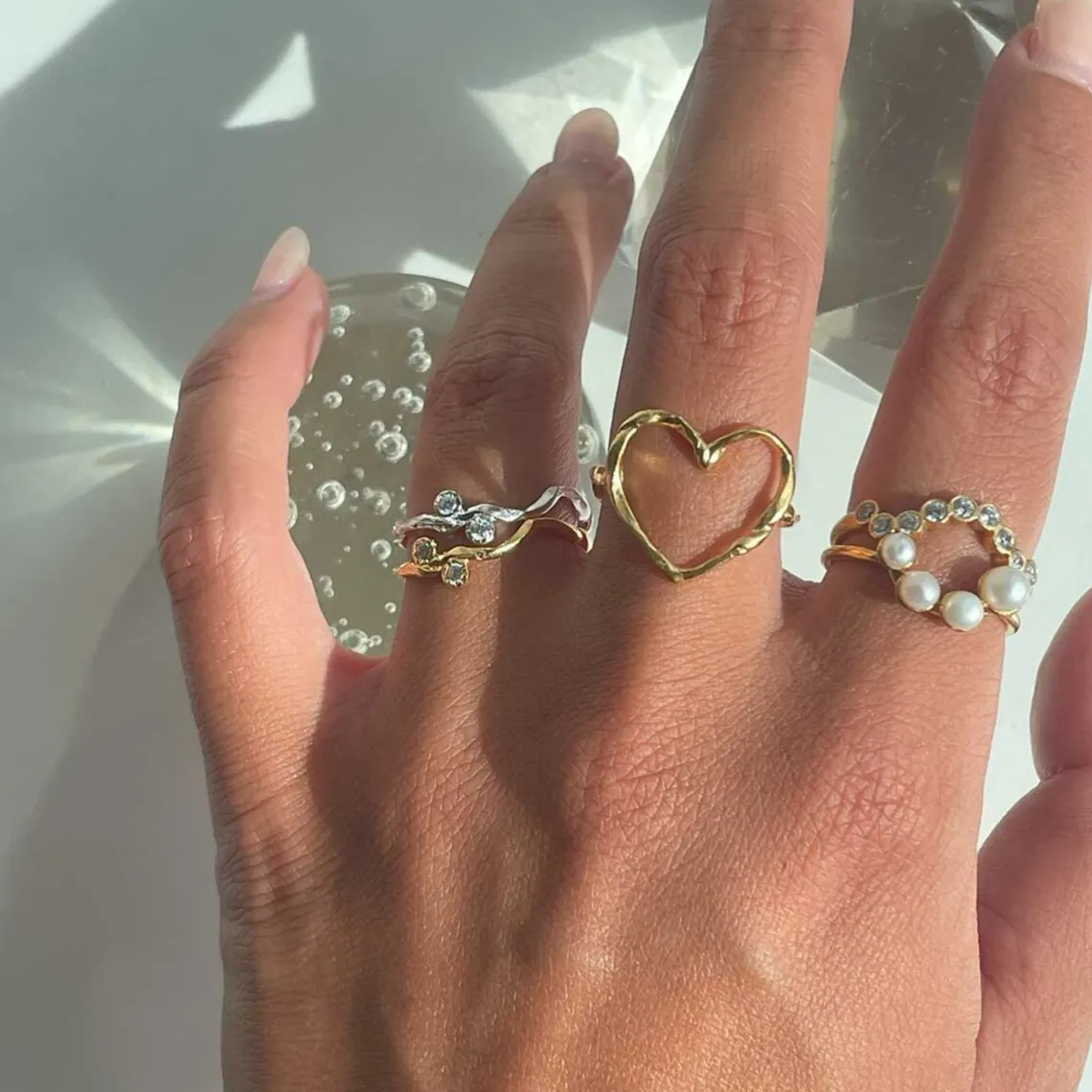 FUNKY HEART RING | SØLV
