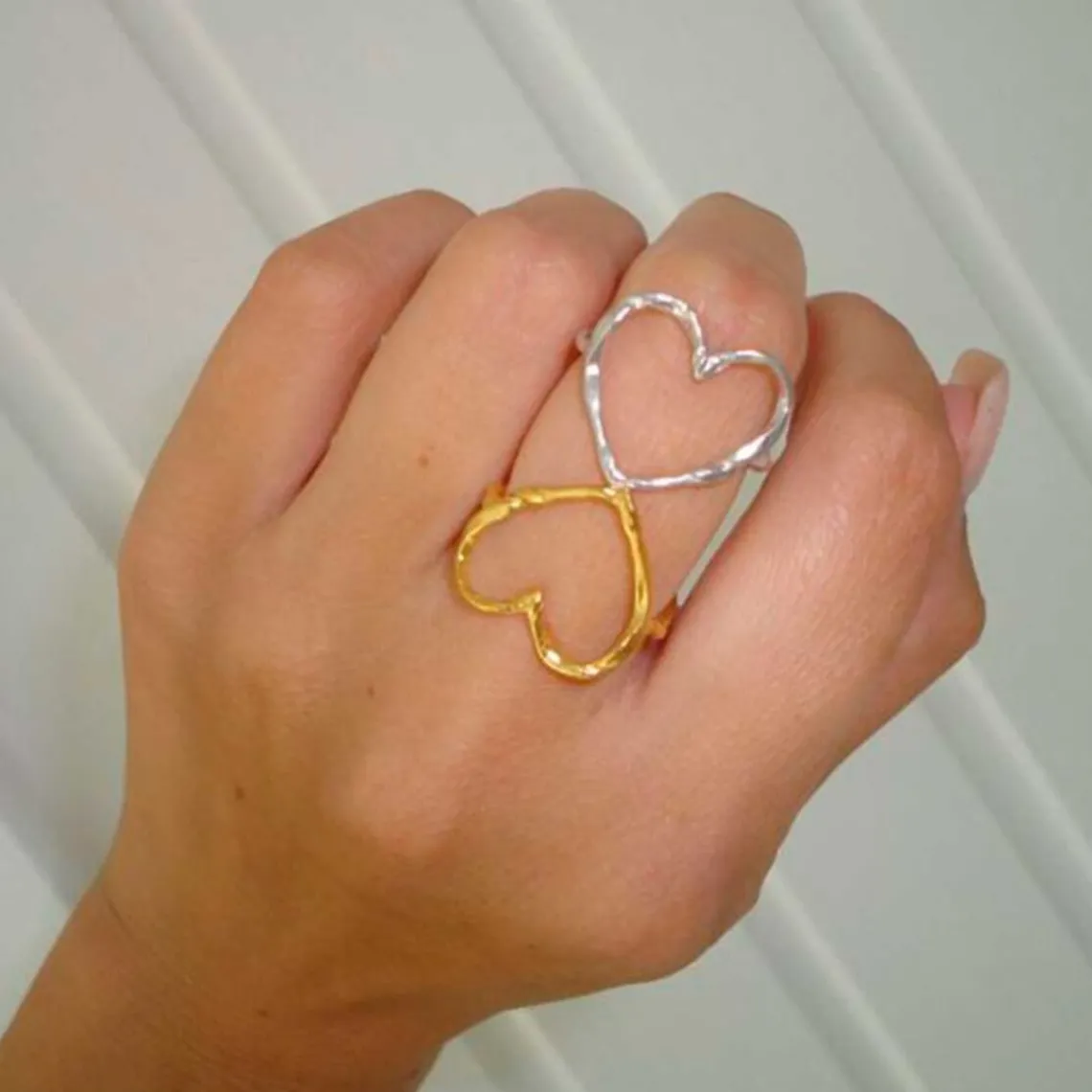 FUNKY HEART RING | SØLV