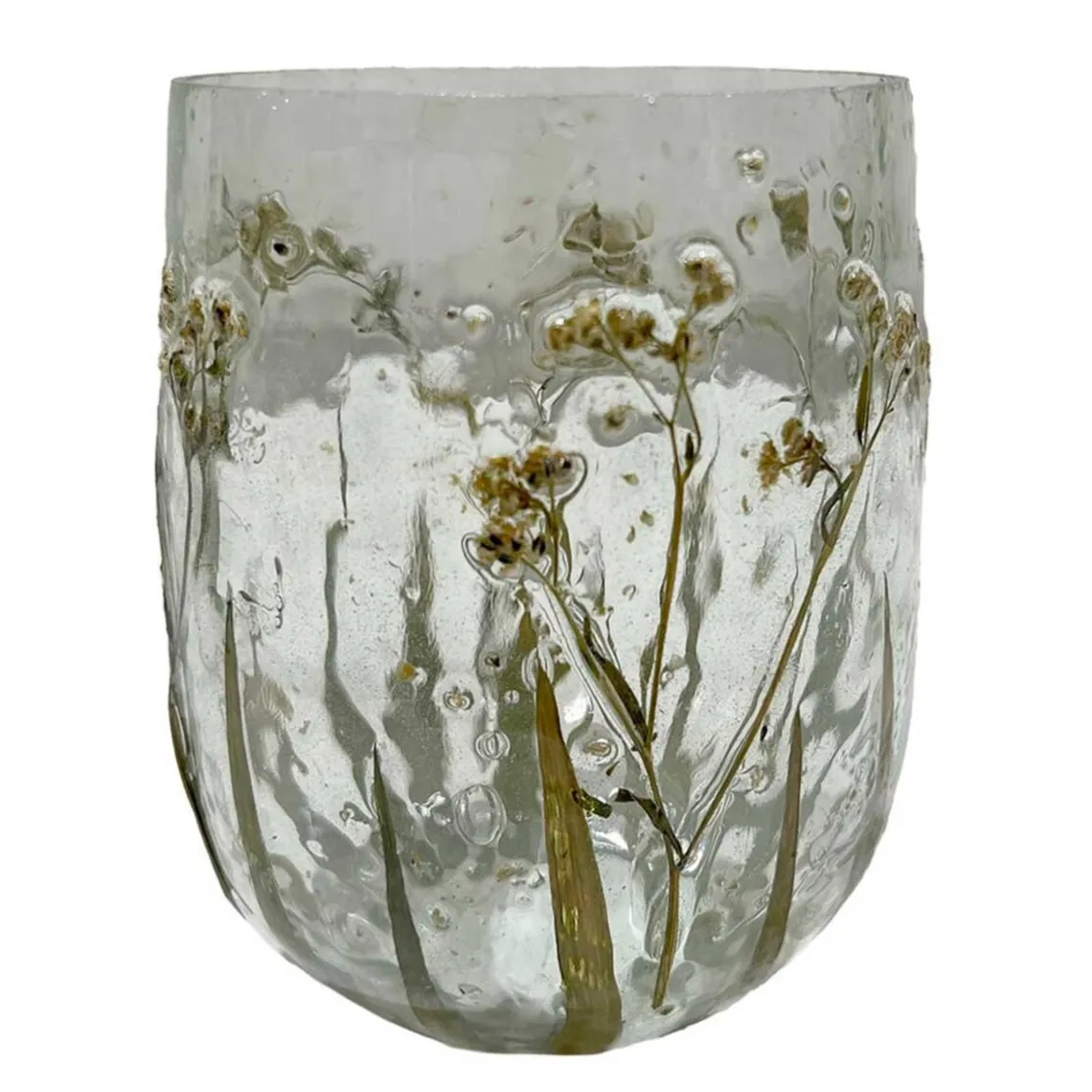 FYRFADSSTAGE I GLAS D10XH13 CM - KLAR M/GRØN