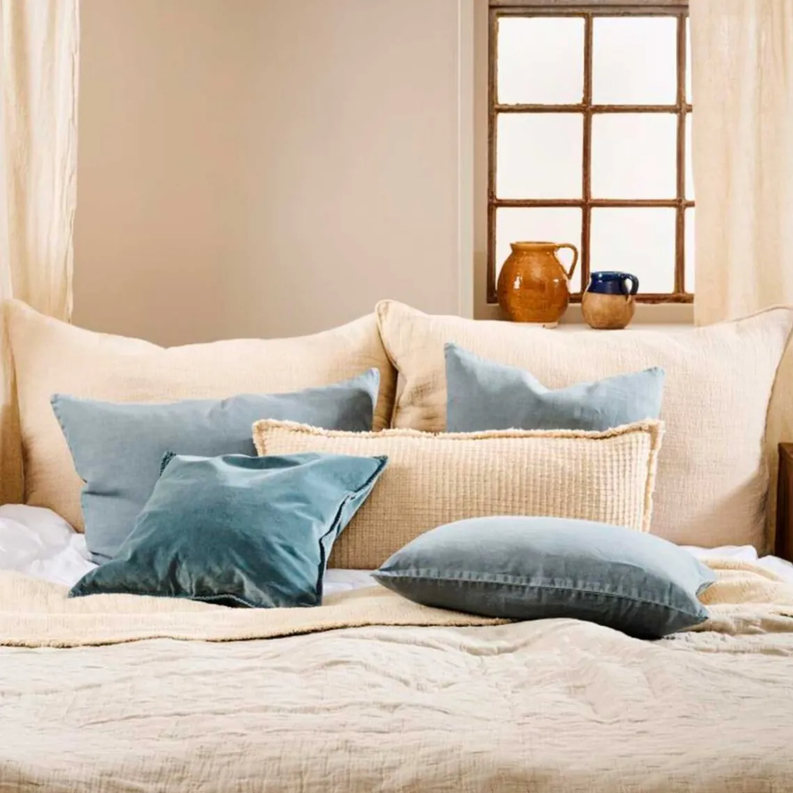 GAVLPUDE NATUR DOBBELTVÆVET | NATUR