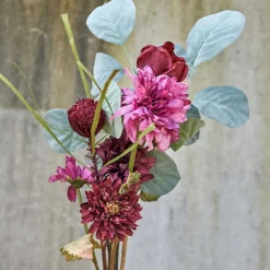 GEORGINE STILK 66 CM - DYB RØD