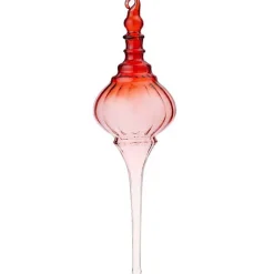 GLASPYNT 20 CM - DOME ICICLE | RUBY