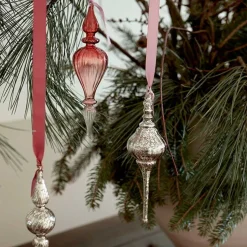 GLASPYNT 20 CM - DOME ICICLE | RUBY