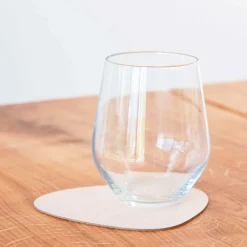 GLASS MAT CURVE NUPO 11X13 CM | SAND