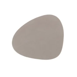 GLASS MAT CURVE NUPO 11X13 CM | LIGHT GREY
