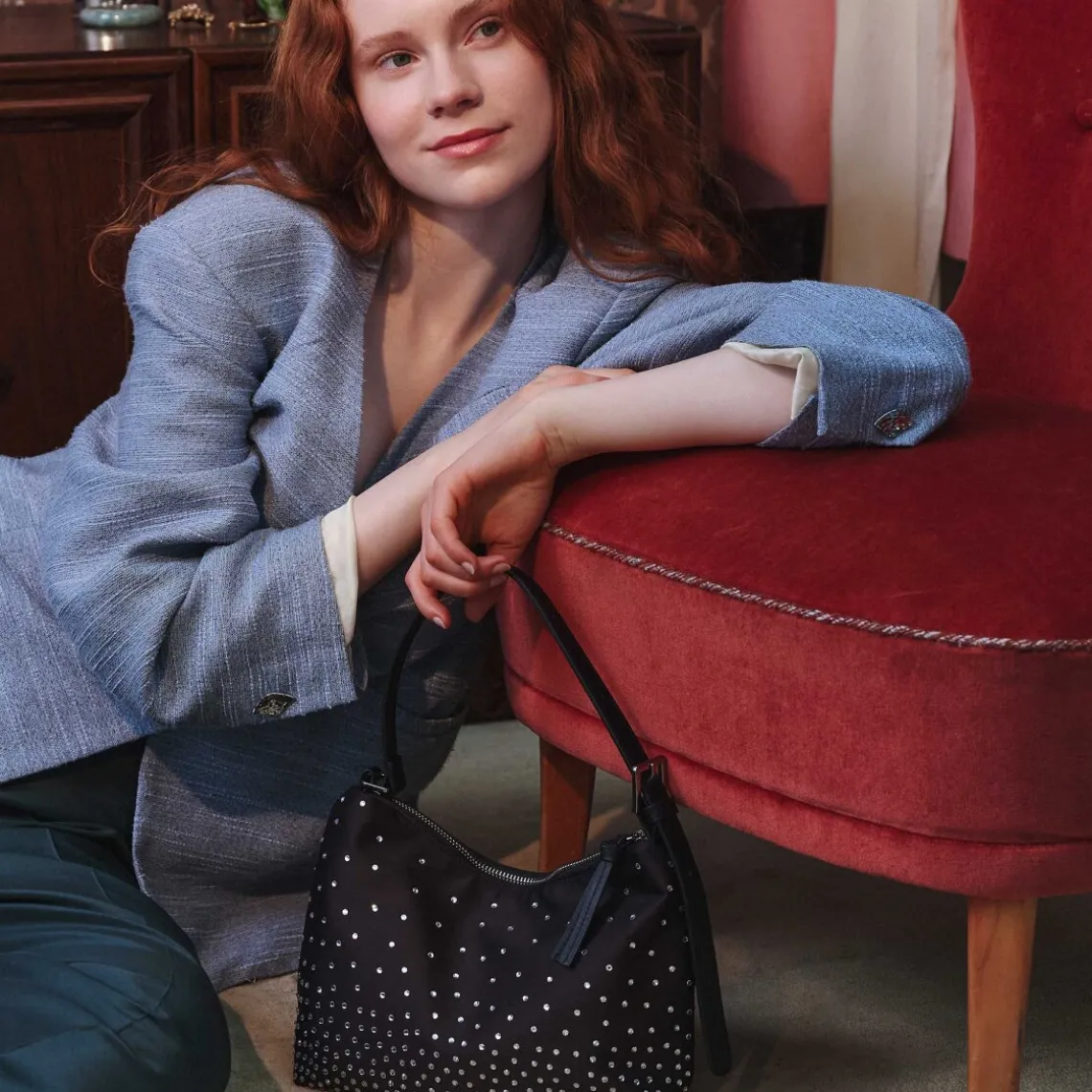 GLIMSY GINNI SMALL BAG | BLACK