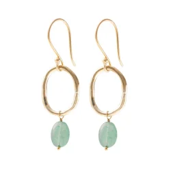 GRACEFUL AVENTURINE EARRINGS
