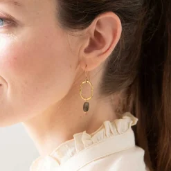 GRACEFUL LABRADORITE EARRINGS