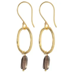 GRACEFUL SMOKEY QUARTZ EARRINGS