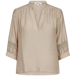 GWENDACC SS BLOUSE | MINK