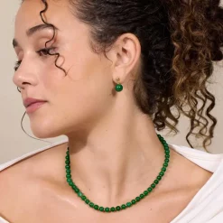 HAILEY HALSKÆDE | GRØN JADE